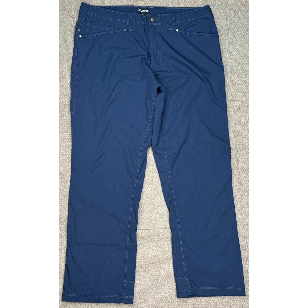 Vertx Men Blue Hide Low Profile Stretch Tactical Pants Size 38x32 (Actual 38x31)
